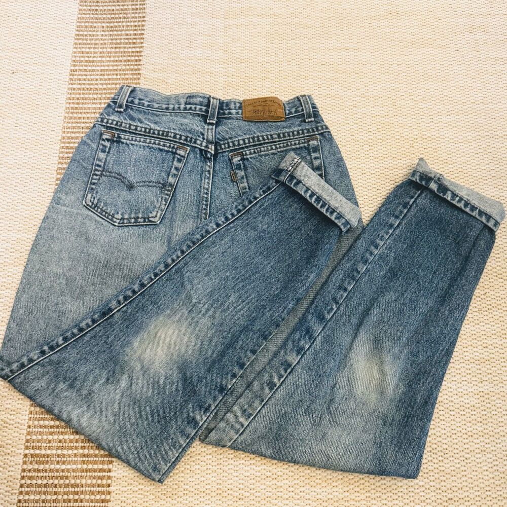 Vintage Levis Silver Tab Womens Jeans Made in USA Light Wash Baggy Size 10